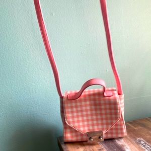 Checkered bag for little girls